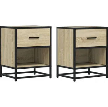 Noční stolek Noční stolek dub sonoma 40 x 31 x 50 cm s 1 zásuvkou a 1 policí