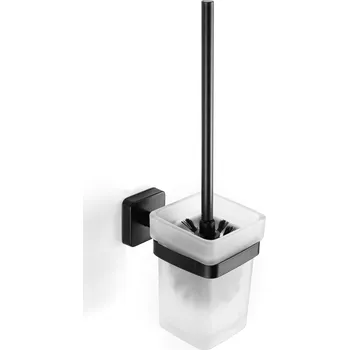 CONCEPT 150 WC štětka, nástěnná, sklo, černá