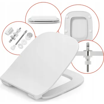 WC sedátko WC sedátko KRÓLOWIE SEDESÓW ROCA DEBBA SLIM bílé duroplast
