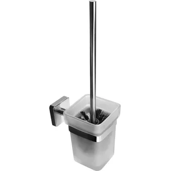 CONCEPT 150 WC štětka, nástěnná, sklo, nerez ocel