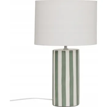 Lampička KERAMICKÁ STOLNÍ LAMPA ZELENÁ Ø 28 CM VÝŠKA 47 CM E14