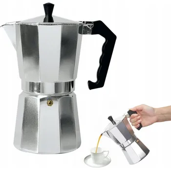 Kávovar Moka konvice na espresso pro 12 šálků, 600 ml, hliníková