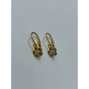 Náušnice Zlaté dětské naušnice pomněnky