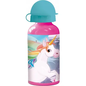 Láhev Lahev Na Pití láhev s pítkem 400 ml UNICORN JEDNOROŽEC (Jednorožec)