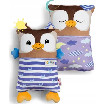 plyšák NICI PLYŠOVÝ MAZLÍČEK PŘÍTULNÍČEK SOVA S OBOUSTRANNOU FUNKCÍ 30X20 CM