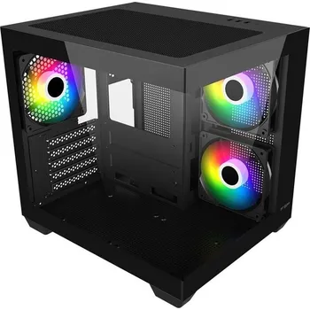PC skříň Fortron S140-BA SFF & Desktop Transpar. Černá