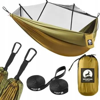 Zahradní nábytek Houpací síť bez tyče Mountain Goat zelená 200 kg 270 x 140 cm