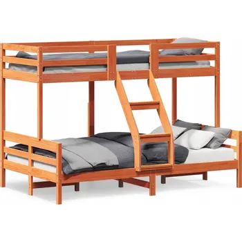 Postel Patrová postel borovice 207x125,5x145 cm hnědá