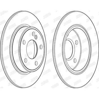 Brzdový systém Brzdový kotouč JURID 562995JC