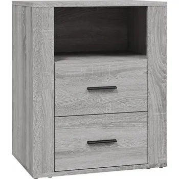 Noční stolek Noční stolek, šedý dub sonoma, 50x36x60 cm