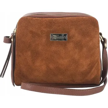 Barberinis kabelka, hnědá kožená kabelka přes rameno z pravé kůže