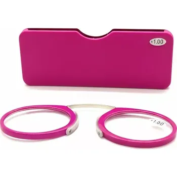 Brýle na čtení Cvikr - nosní dioptrické brýle na čtení / +2,00 v pouzdru Pink
