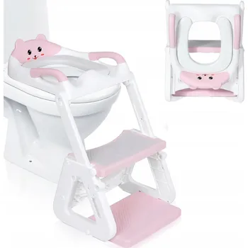 WC sedátko NÁSTAVEC NA WC SEDÁTKO S ŽEBŘÍKEM PRO DĚTI, PRKÉNKO NA TOALETU, POHODLNÉ
