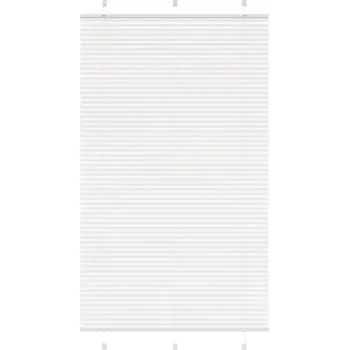 Prostěradlo Plisovaná roleta 120x200 cm, bílá, 100% polyester, montáž na stěnu nebo do rámu okna