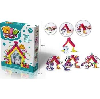 kreativní sada KREATIVNÍ SADA DIY MAGICAL ELF - PANDA A DOMEČEK K VÝZDOBĚ 6+