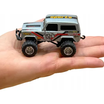 RC model auta Mini Auto Na Dálkové Ovládání 1:64 Off-Road 4x4 Světla, Ovládání Aplikací, Li-Ion