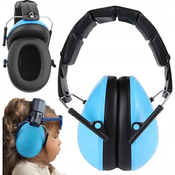 Dětské ochranné sluchátka tlumící hluk s nastavitelným obloukem
