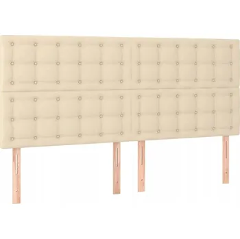 Čelo postele krémové, 160 x 5 x 118/128 cm, nastavitelná výška