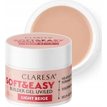 Lak na nehty Claresa Stavební Gel Soft & Easy Builder Gel 12 g - Světle Béžový
