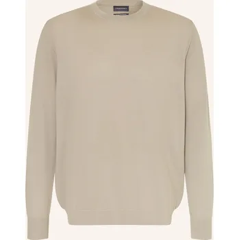 Pánský svetr Strokesman's Pánský Svetr Z Merino Vlny, khaki, XL