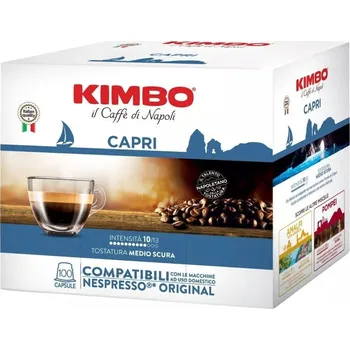 Kapsle do Nespresso Kimbo Napoli Capri 100 ks