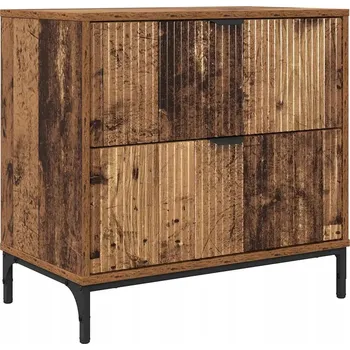 Noční stolek Noční stolek se zásuvkou, staré dřevo, 63,5 x 36 x 61 cm