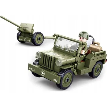 ostatní stavebnice SLUBAN ARMY BLOKY Z DRUHÉ VÁLKY VOJENSKÉ dílů STAVEBNICE