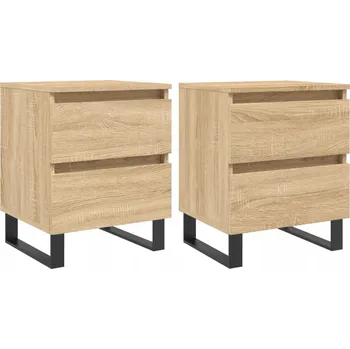 Noční stolek Noční stolky, 2 ks, dub sonoma, 40x35x50 cm