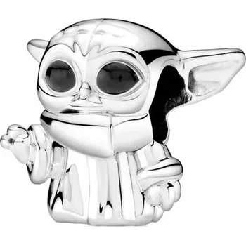 Přívěsek Přívěsek STŘÍBRO 925 Charms Korálek Star Wars Baby Yoda Hvězdné Války