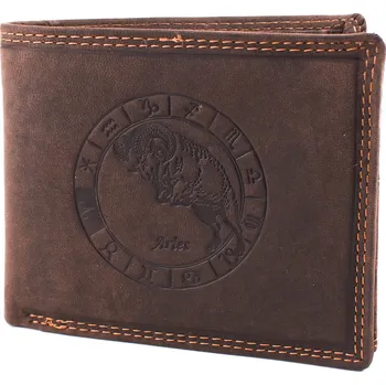 Peněženka Luxusní pánská kožená peněženka se znamením zvěrokruhu Beran premium kůže Master Pragati Elite GTI 356