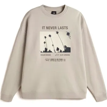 Dámské oblečení dámská mikina VANS Neverlasting OS Crew LONDON FOG - XXS