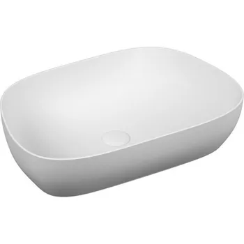 VITRA OUTLINE umyvadlová mísa 62,5 cm, bez přepadu, broušená, VitrAhygiene, matná bílá - doprava zdarma