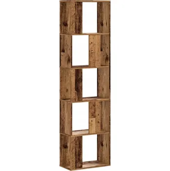 Knihovna Knihovna s přihrádkami 45 x 23,5 x 162,5 cm staré dřevo