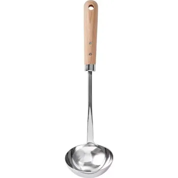 Naběračka IKEA VARDAGEN Naběračka, nerezová ocel, buková rukojeť, 33 cm