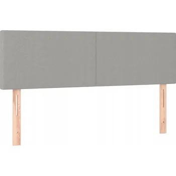 Čelo postele nastavitelné, tmavě šedé, 144x5x78/88 cm, látka