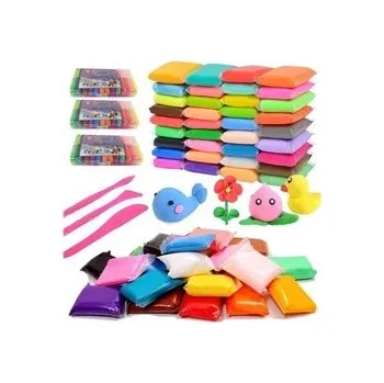 Modelovací hmota Plastelína pěnová plastelína polymerová hlína 72 kusů