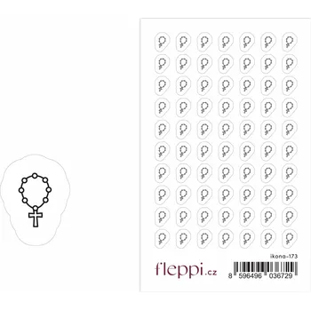 samolepka Fleppi Samolepky ikonky - Růženec
