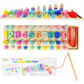 Puzzle DŘEVĚNÉ PUZZLE UČENÍ ČÍSEL POČÍTÁNÍ