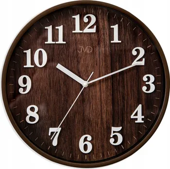 Hodiny Nástěnné hodiny JVD hnědé 29,5 cm