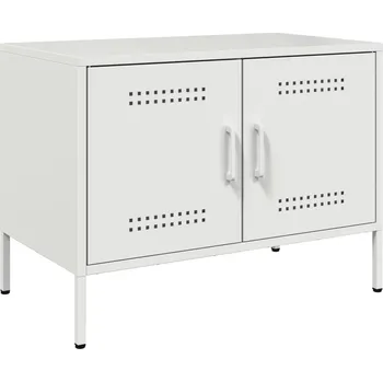 Televizní stolek TV stolek industriální 68x39x50,5 cm bílý