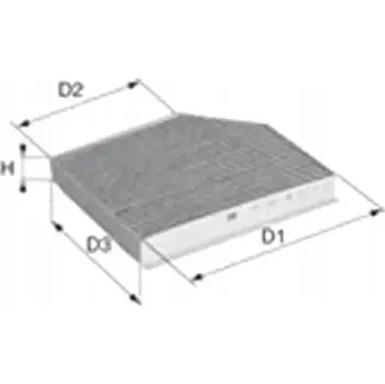 Kabinový filtr DAVID VASCO O837 Filtr, ventilace prostoru pro cestující