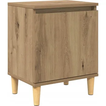 Noční stolek Dřevěný noční stolek dub artisan 40 x 30 x 50 cm