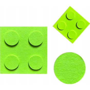 Obraz Filcové kostky na zeď, panely kostky na zeď, panely LEGO 30x30 grafit