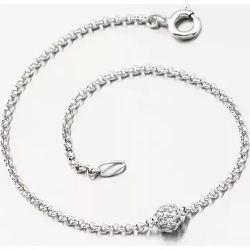 Náramek Dámský náramek bílé zlato 585 zirkon DZF5726-B-ZIR délka 17 cm