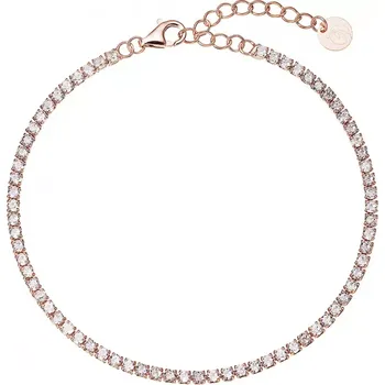 Oblečení a móda Jemný pozlacený tenisový náramek 13095.1 Rose Gold