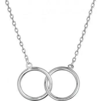 Náhrdelník Stříbrný náhrdelník s kroužky 62026