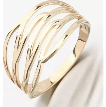 Prsten Dámský prsten žluté zlato 585 11R-370 velikost 60