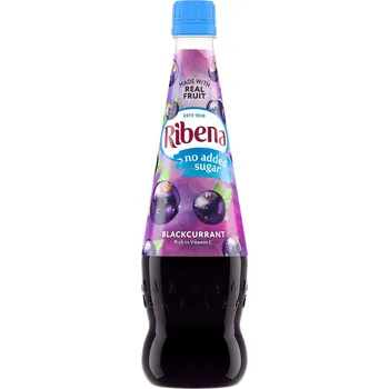 Sirup Ribena sirup z černého rybízu bez přidaného cukru 850 ml