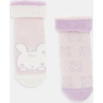 Dětské ponožky United Colors of Benetton 2-pack 6AO3A7009.W.seasonal růžová 03X, vel. 74