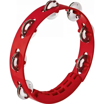 Tamburína NINO 49R Compact ABS Tambourine 8" (Red)
